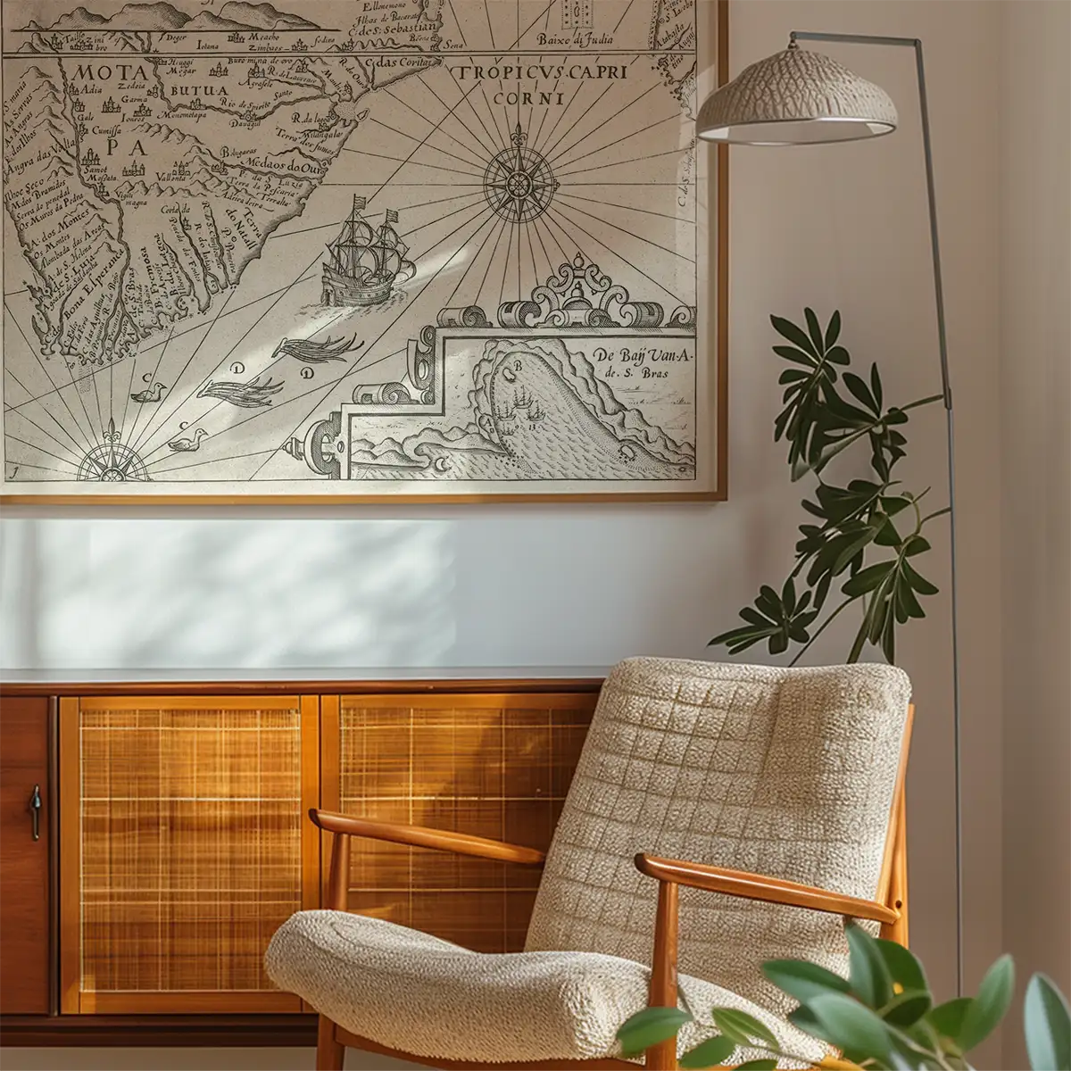 Vintage Oceanic Map