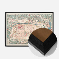 Map Of Kyoto 1863 By Takebara Kahei