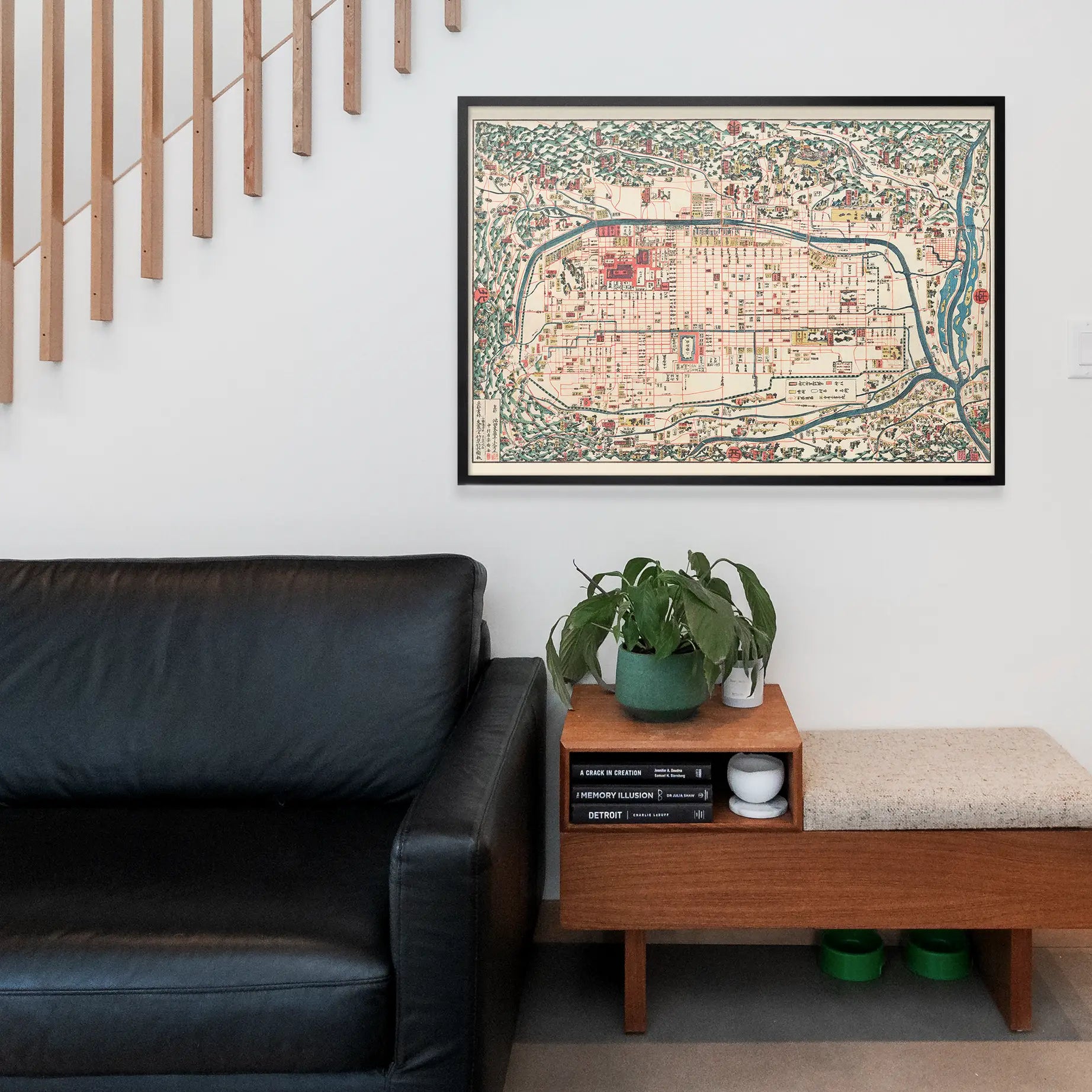 Map Of Kyoto 1863 By Takebara Kahei