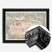 Map Of Kyoto 1863 By Takebara Kahei