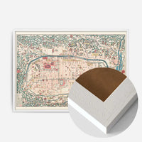 Map Of Kyoto 1863 By Takebara Kahei