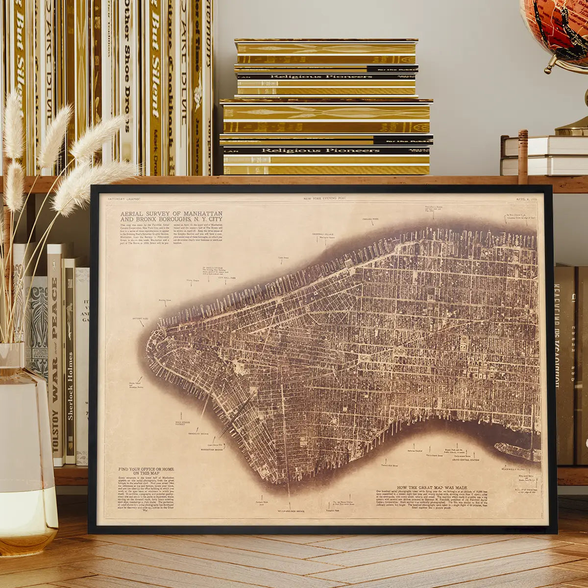 New York City From Two Miles Up In The Air 1922