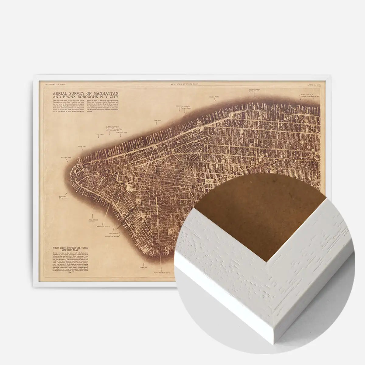 New York City From Two Miles Up In The Air 1922