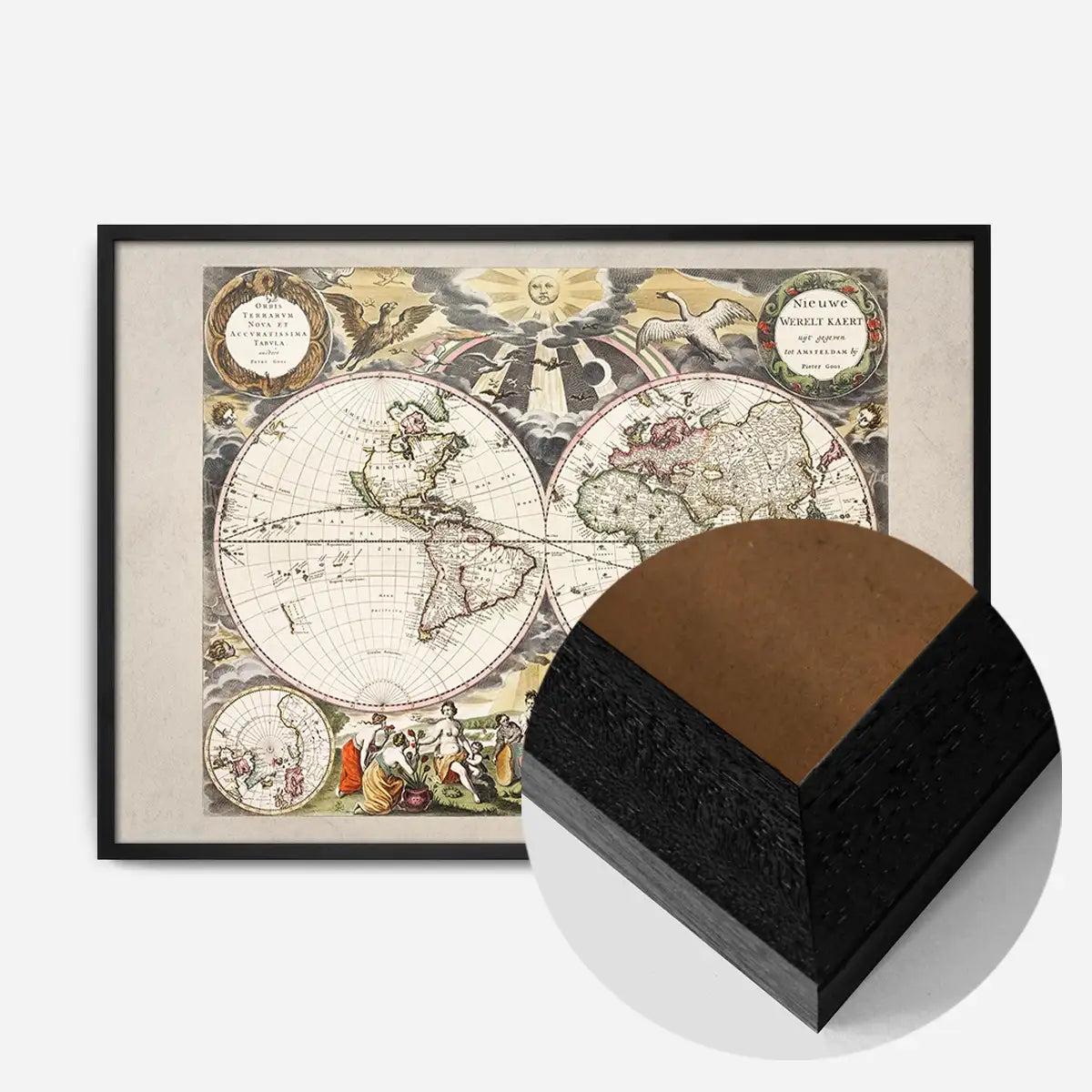 New World Map By Goos Pieter