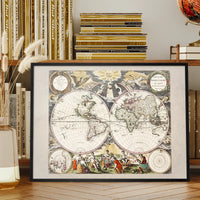 New World Map By Goos Pieter