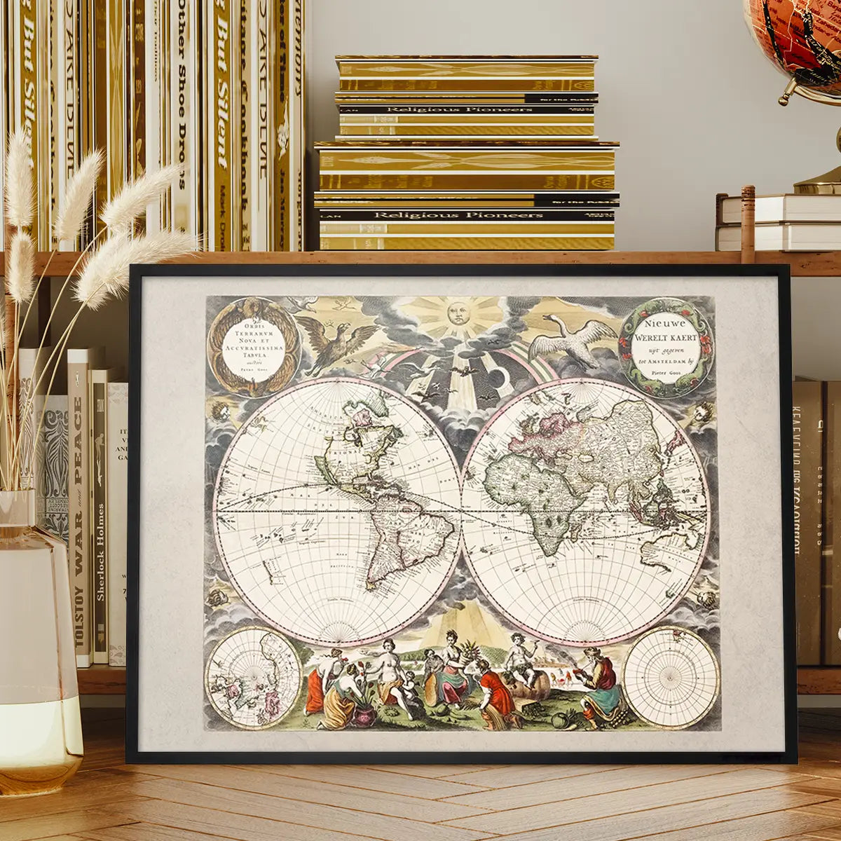 New World Map By Goos Pieter