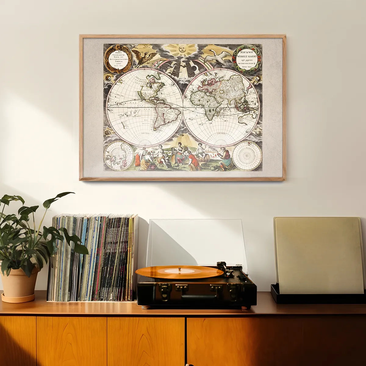 New World Map By Goos Pieter