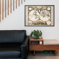 New World Map By Goos Pieter