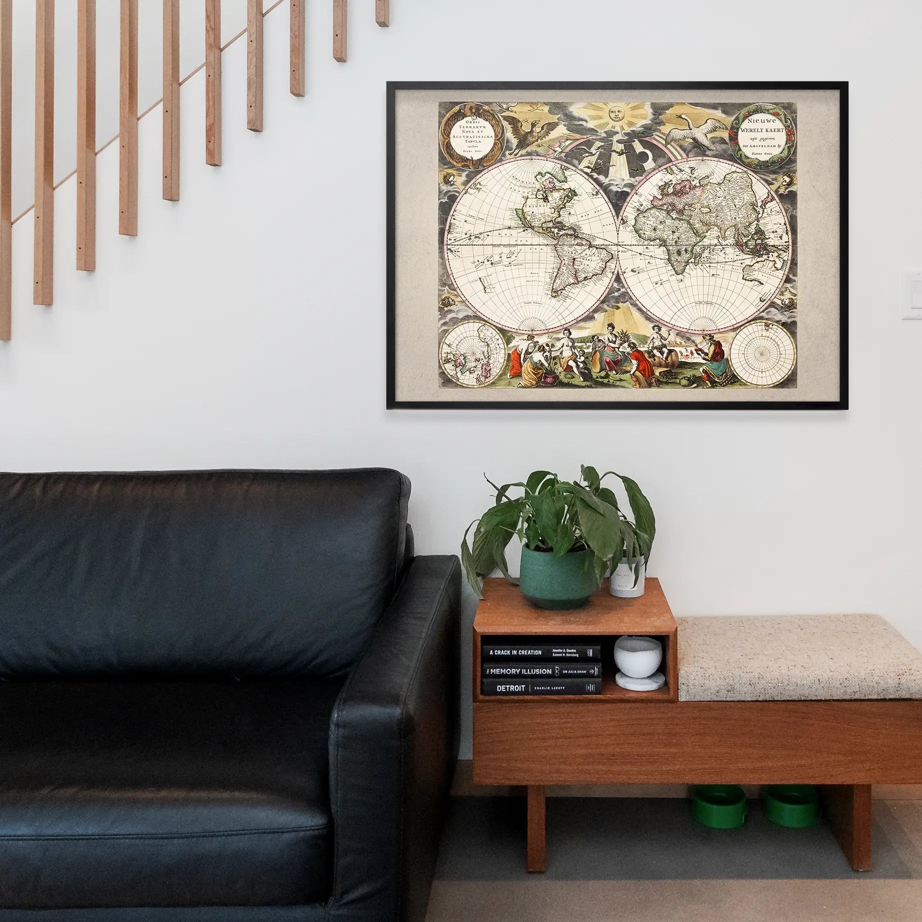 New World Map By Goos Pieter