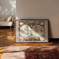New World Map By Goos Pieter