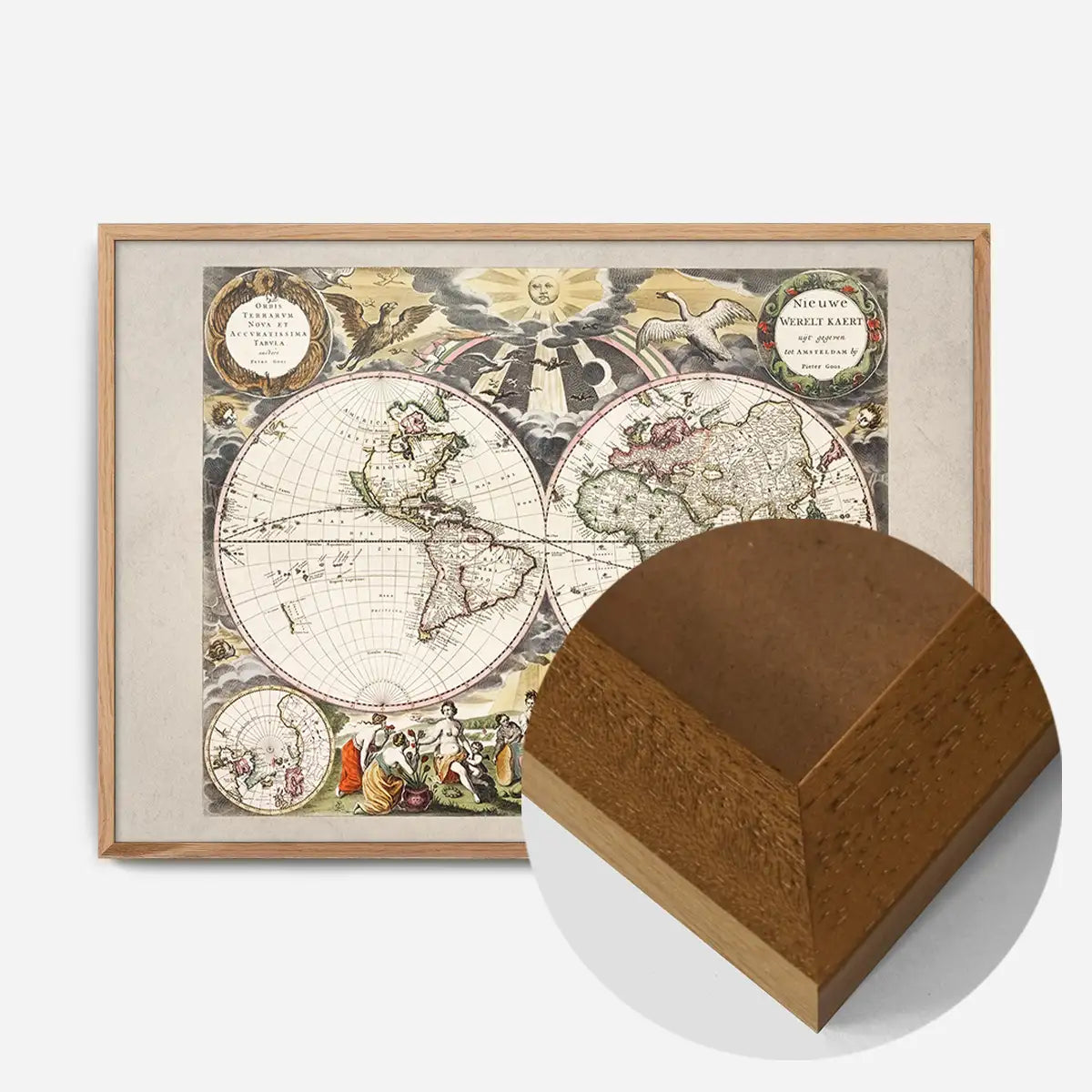 New World Map By Goos Pieter