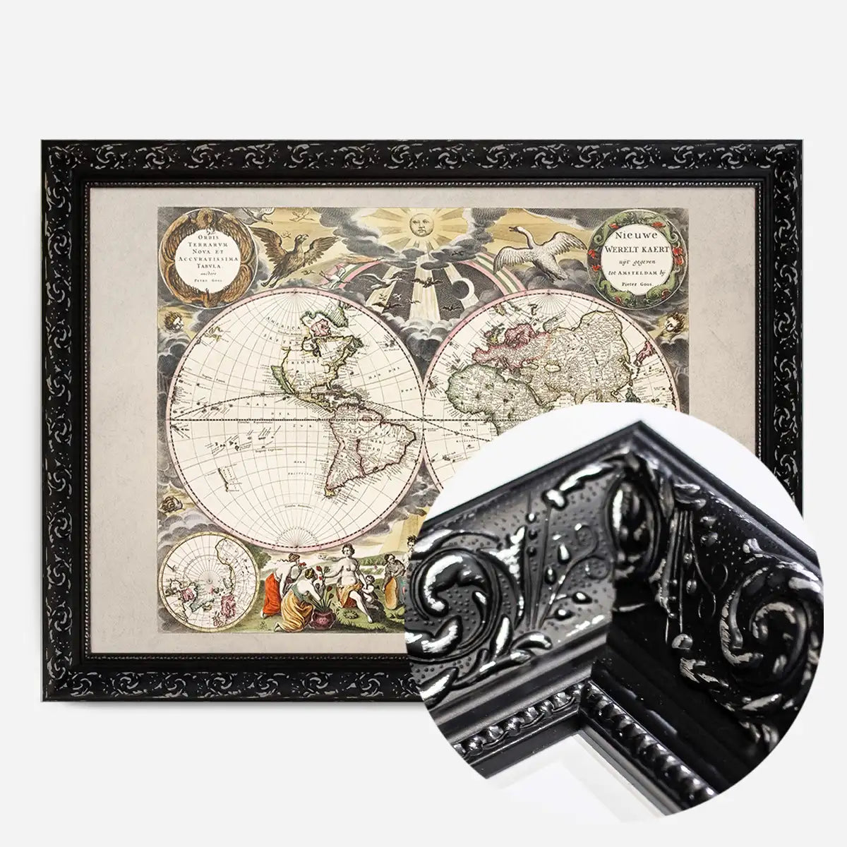 New World Map By Goos Pieter