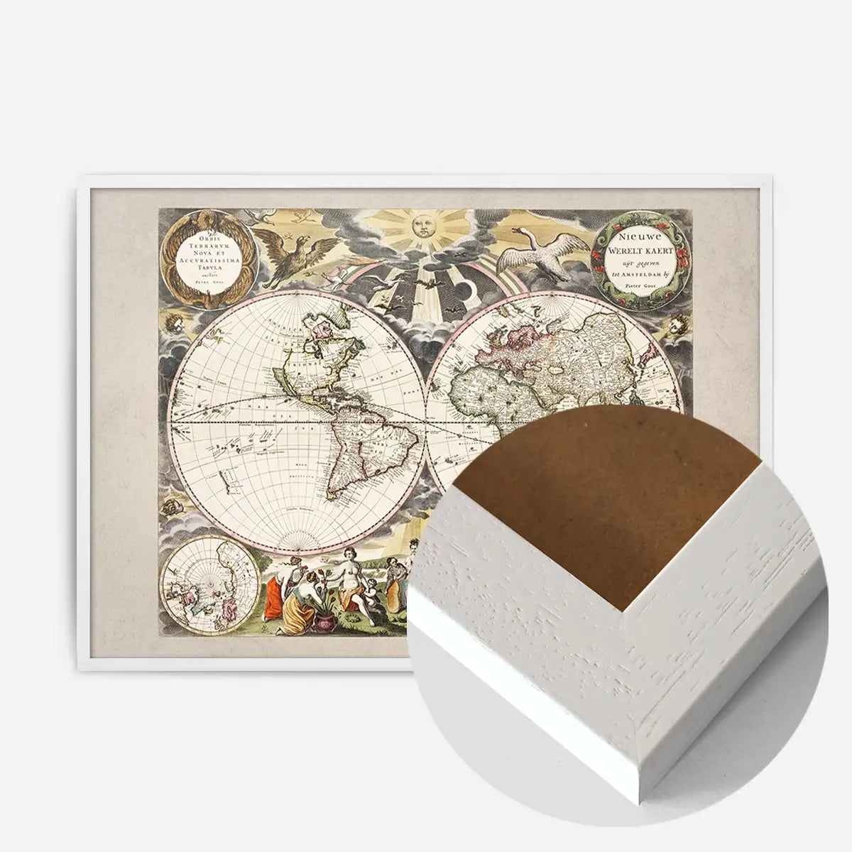 New World Map By Goos Pieter