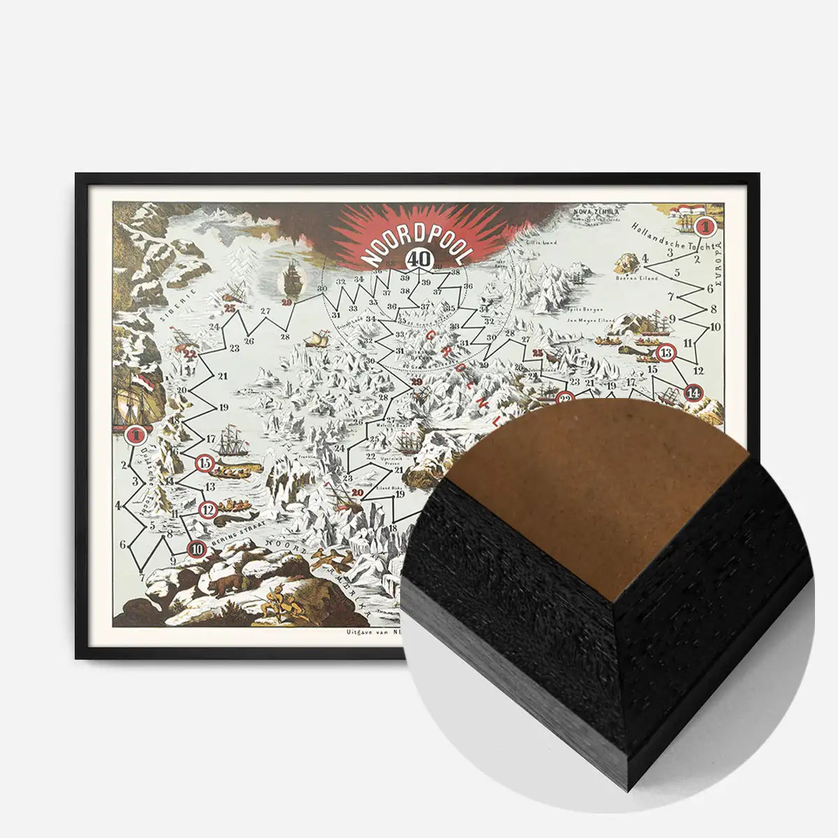 Vintage North Pole Noordpool Map