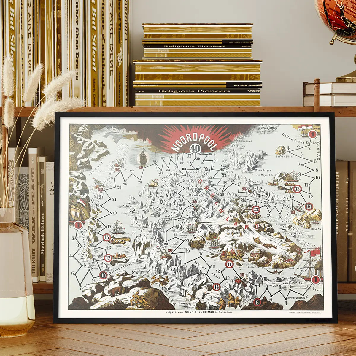 Vintage North Pole Noordpool Map
