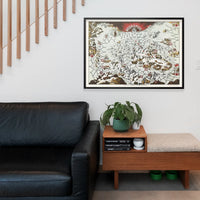 Vintage North Pole Noordpool Map