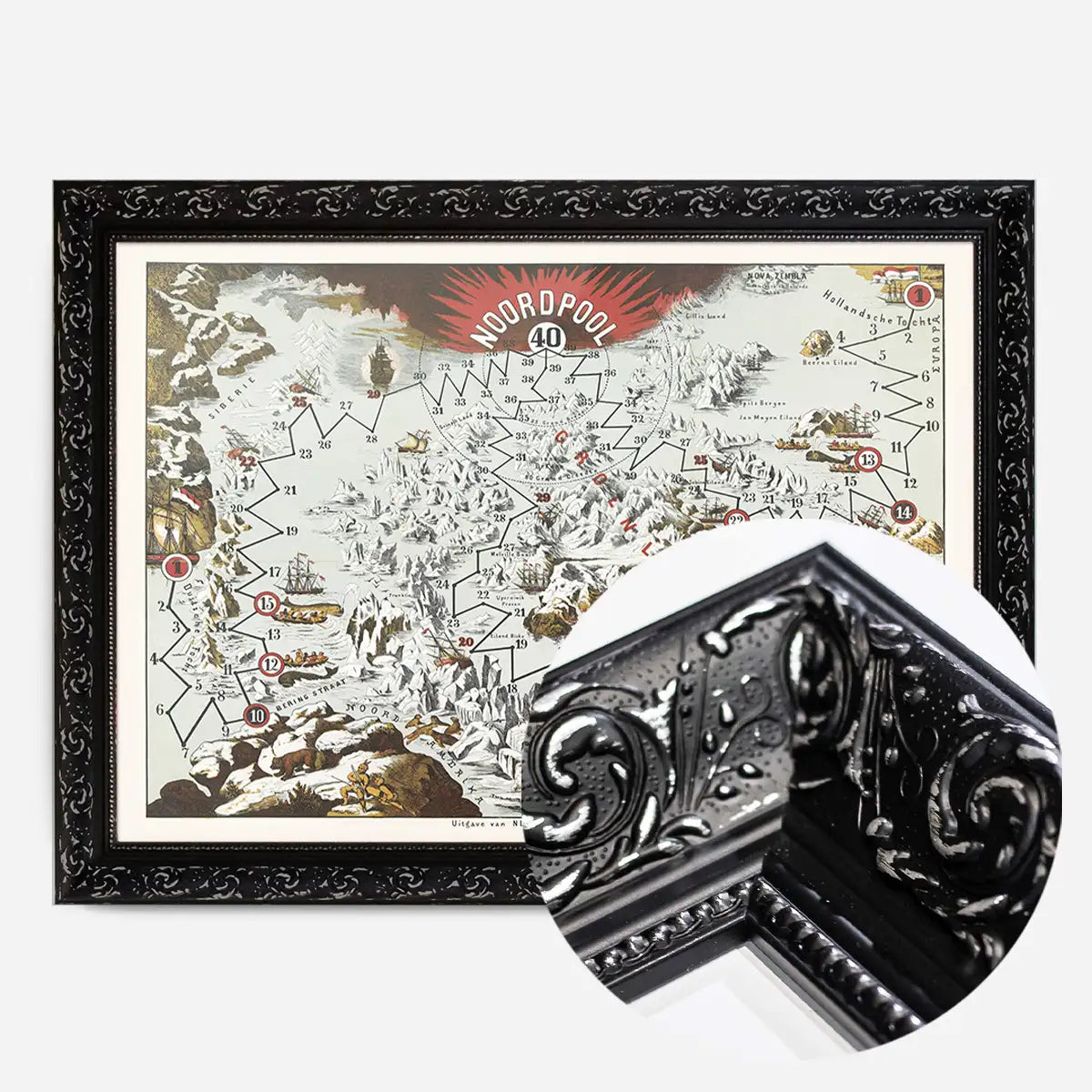 Vintage North Pole Noordpool Map