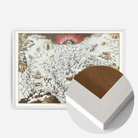 Vintage North Pole Noordpool Map