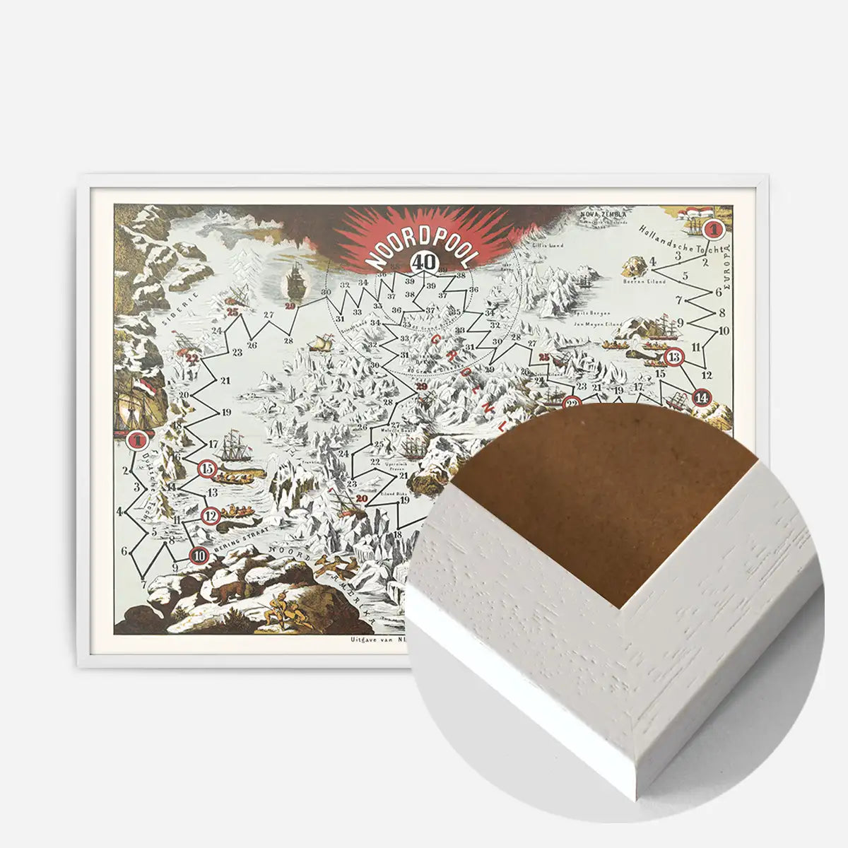 Vintage North Pole Noordpool Map