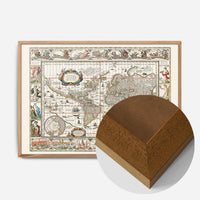 1630 Ornate Map by Willem Blaeu