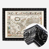 1630 Ornate Map by Willem Blaeu