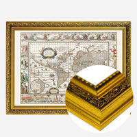 1630 Ornate Map by Willem Blaeu