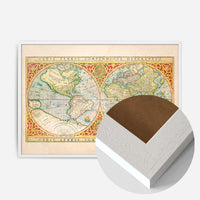Illustrated Great World Map Of 1569 by C H Apperson