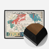Vintage Map Of Kyoto Japan