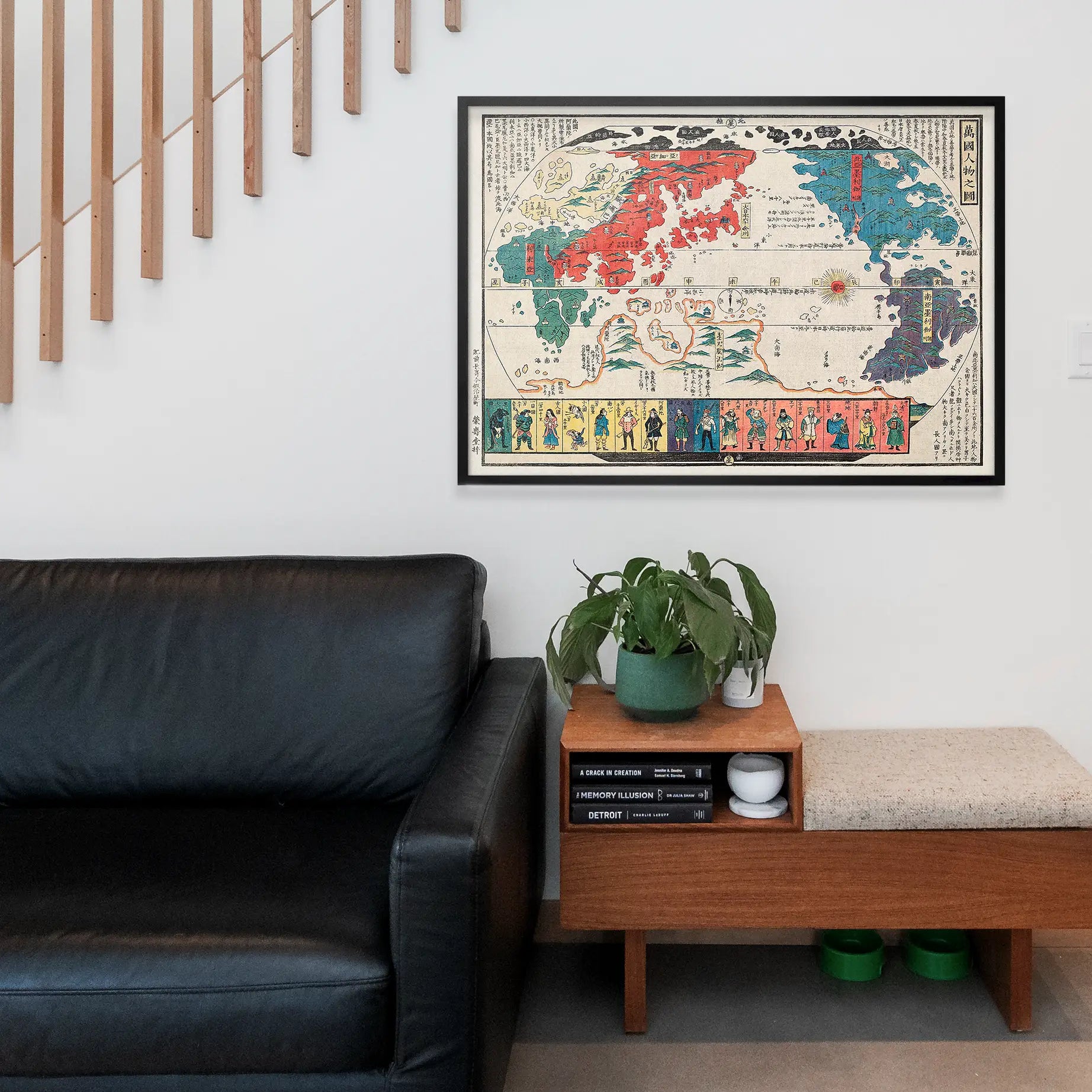 Vintage Map Of Kyoto Japan