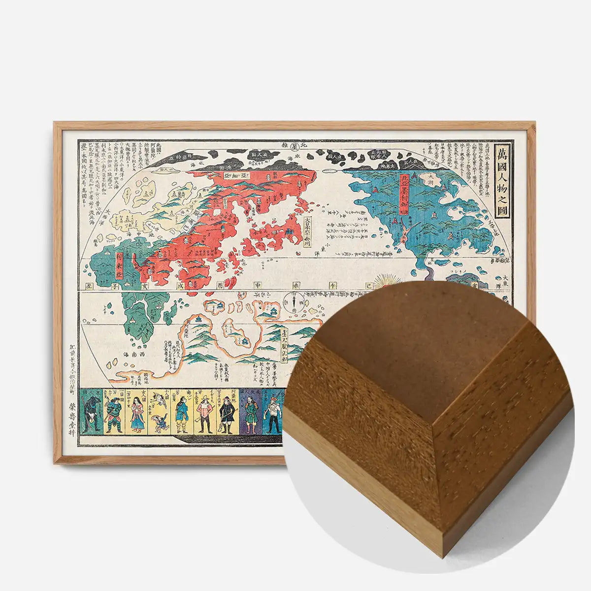 Vintage Map Of Kyoto Japan