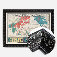 Vintage Map Of Kyoto Japan
