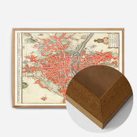 Paris Map In Dutch Vintage Illustration By Guillaume Delisle