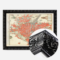 Paris Map In Dutch Vintage Illustration By Guillaume Delisle