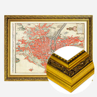 Paris Map In Dutch Vintage Illustration By Guillaume Delisle