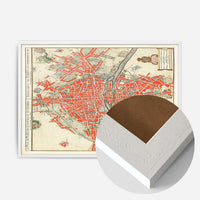 Paris Map In Dutch Vintage Illustration By Guillaume Delisle