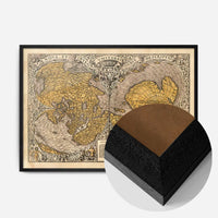 1531 Full-Sheet Woodcut Map Of The World by Oronce Fine