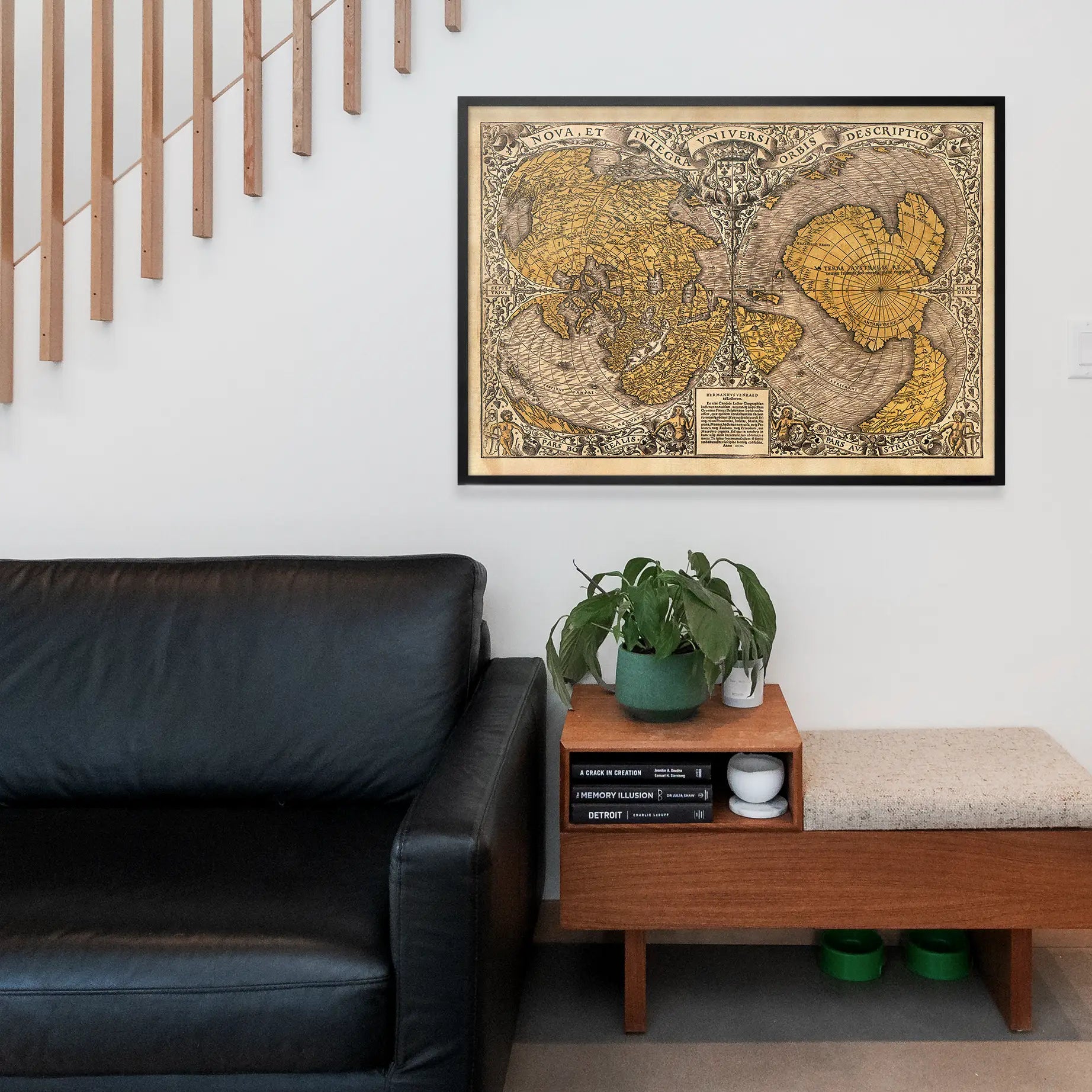 1531 Full-Sheet Woodcut Map Of The World by Oronce Fine