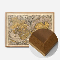 1531 Full-Sheet Woodcut Map Of The World by Oronce Fine