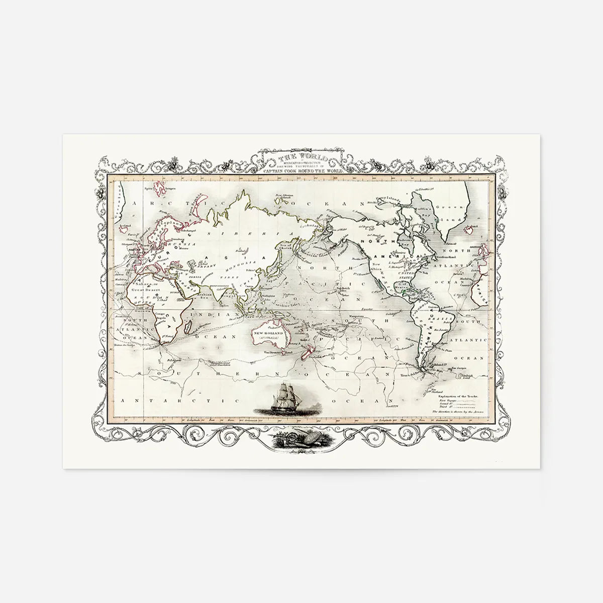 The Voyages Of Captain James Cook 1852 By James Cook