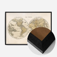 Vintage World Map By Gilmour And Dean