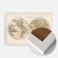 Vintage World Map By Gilmour And Dean