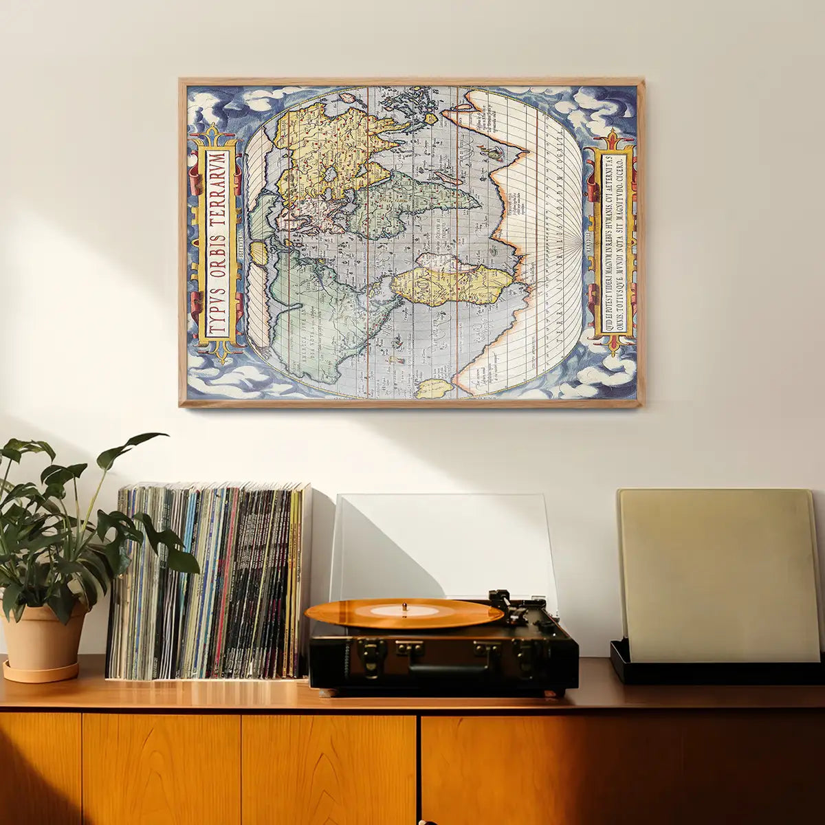 Antique Map Of The World Map Of The World by Abraham Ortelius