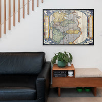 Antique Map Of The World Map Of The World by Abraham Ortelius