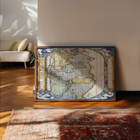 Antique Map Of The World Map Of The World by Abraham Ortelius