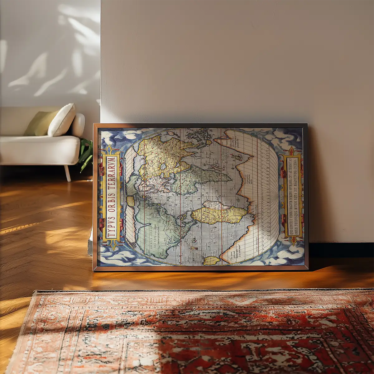 Antique Map Of The World Map Of The World by Abraham Ortelius