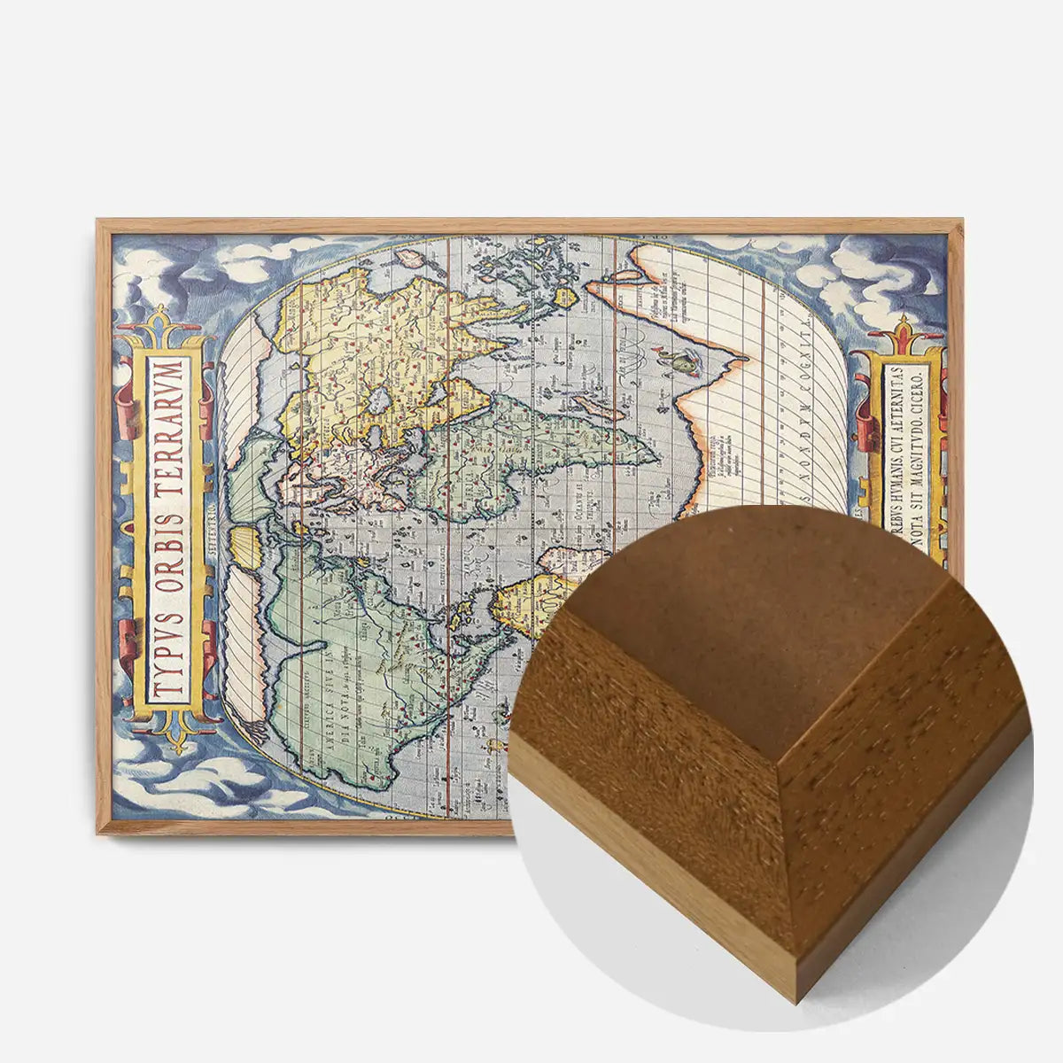 Antique Map Of The World Map Of The World by Abraham Ortelius