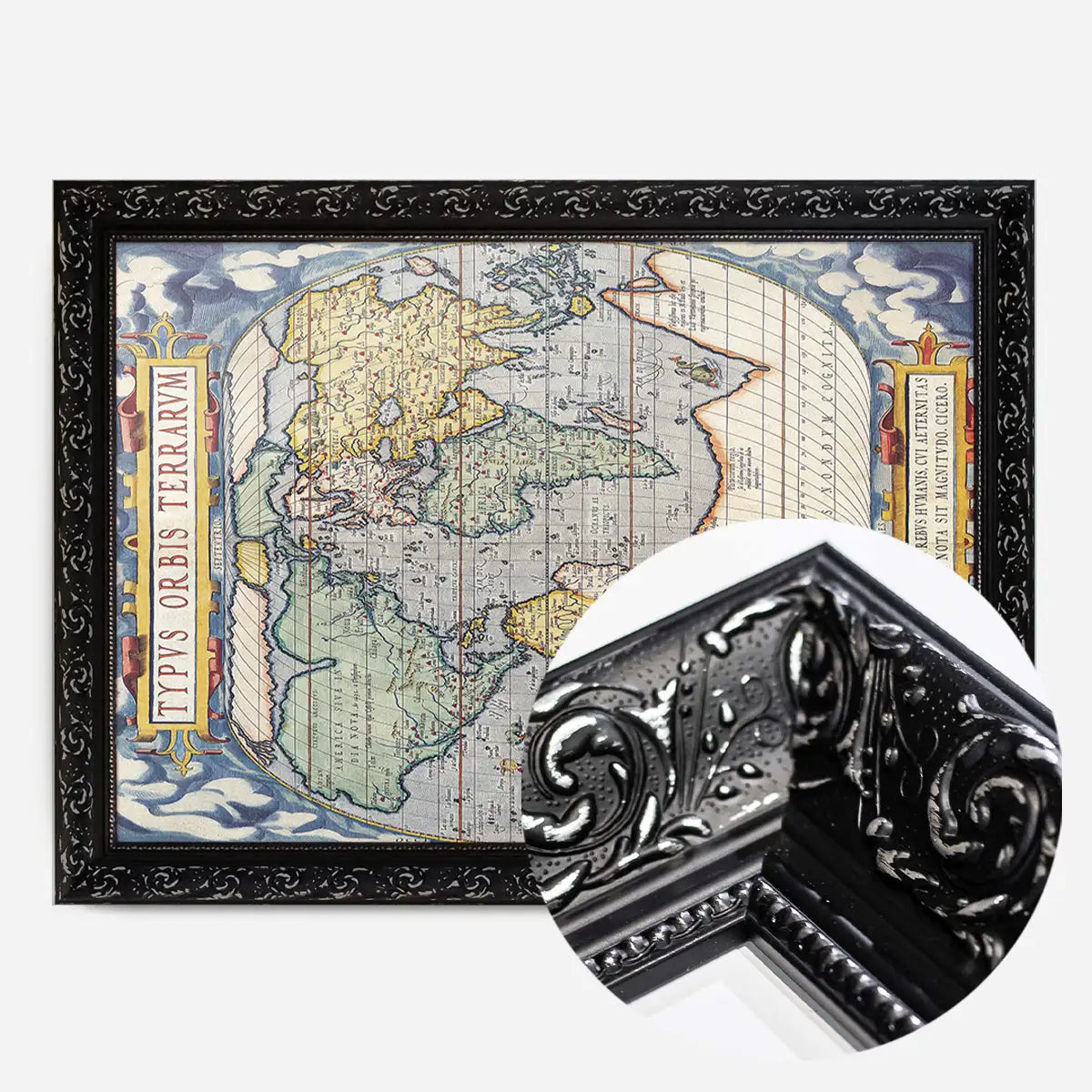Antique Map Of The World Map Of The World by Abraham Ortelius