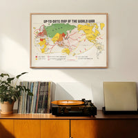 Up-To-Date Map Of The World War 1942 By Manila Shinbun-Sha