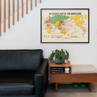Up-To-Date Map Of The World War 1942 By Manila Shinbun-Sha
