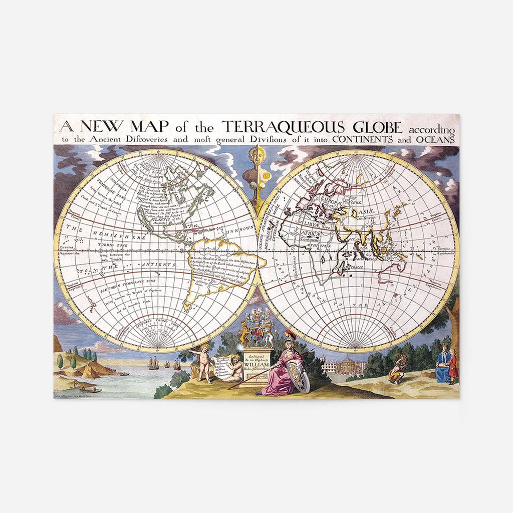 Map Terraqueous Globe